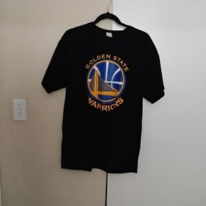 Source Unknown Black and Gold Graphic Tee